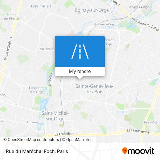 Rue du Maréchal Foch plan