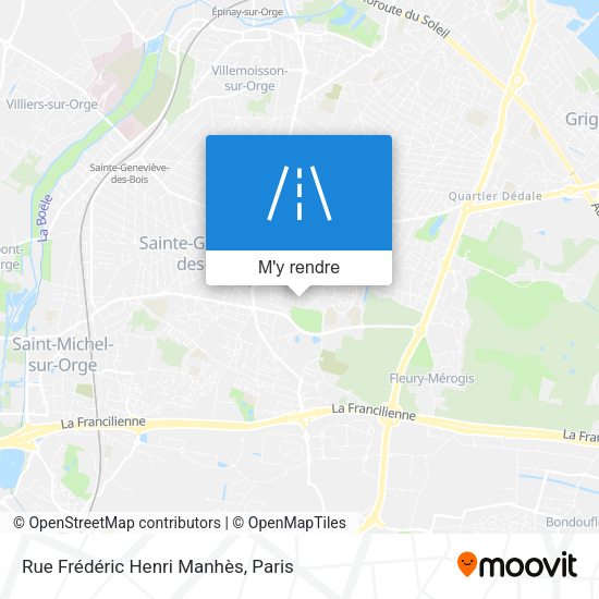 Rue Frédéric Henri Manhès plan