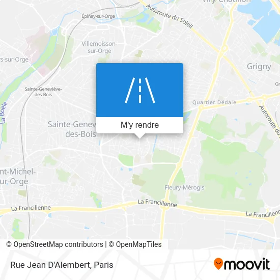 Rue Jean D'Alembert plan