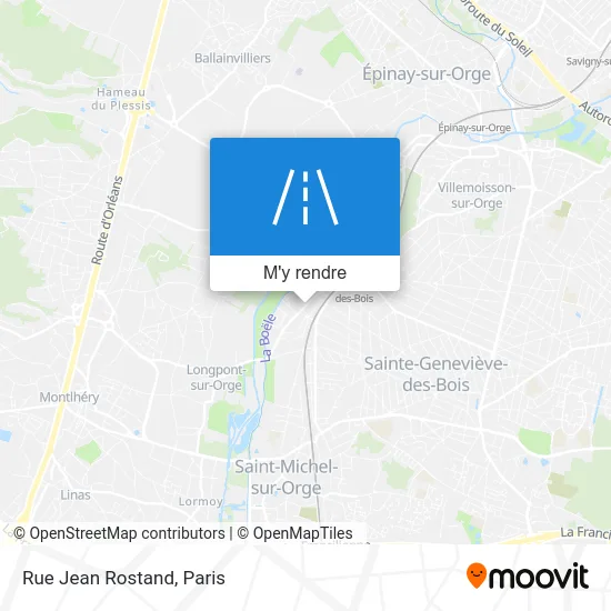 Rue Jean Rostand plan