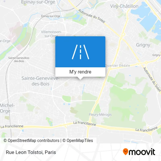 Rue Leon Tolstoi plan