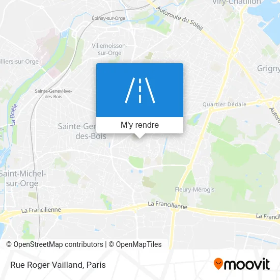 Rue Roger Vailland plan