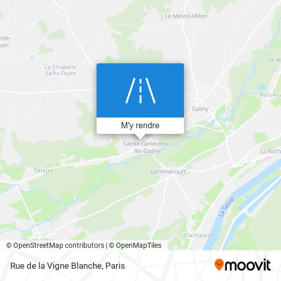 Rue De La Vigne Blanche plan