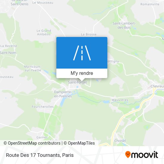 Route Des 17 Tournants plan