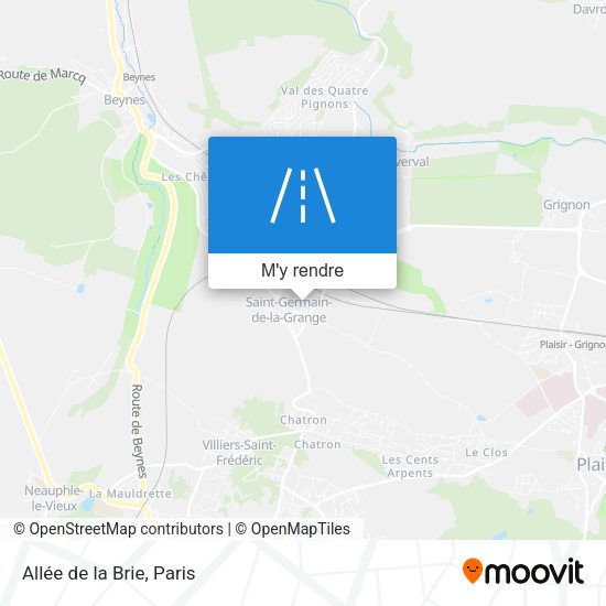 Allée de la Brie plan