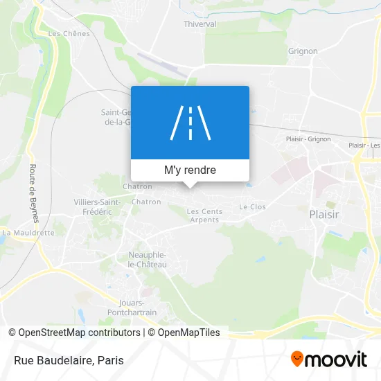 Rue Baudelaire plan