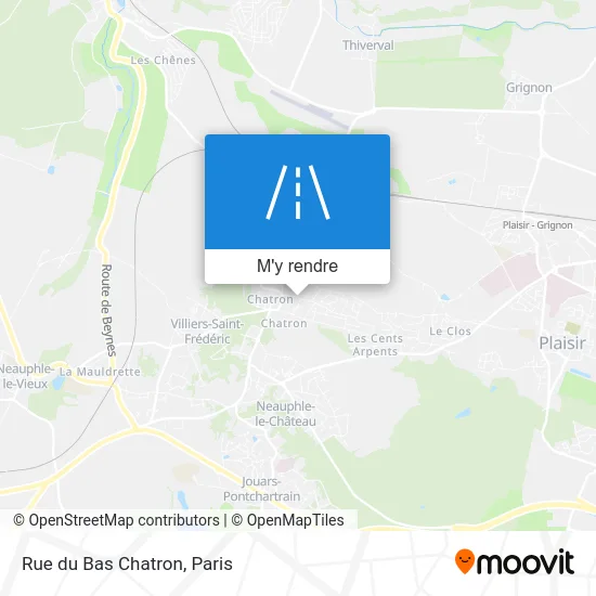 Rue du Bas Chatron plan