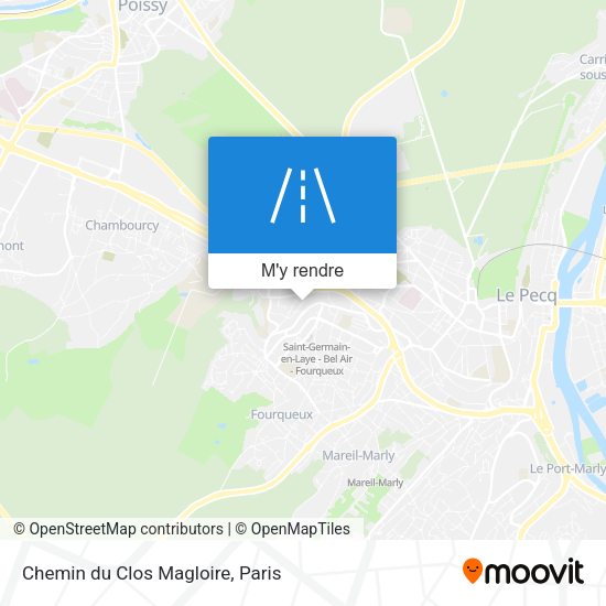 Chemin du Clos Magloire plan