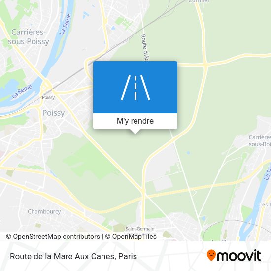 Route de la Mare Aux Canes plan