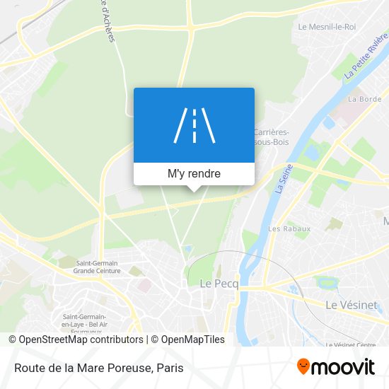 Route de la Mare Poreuse plan