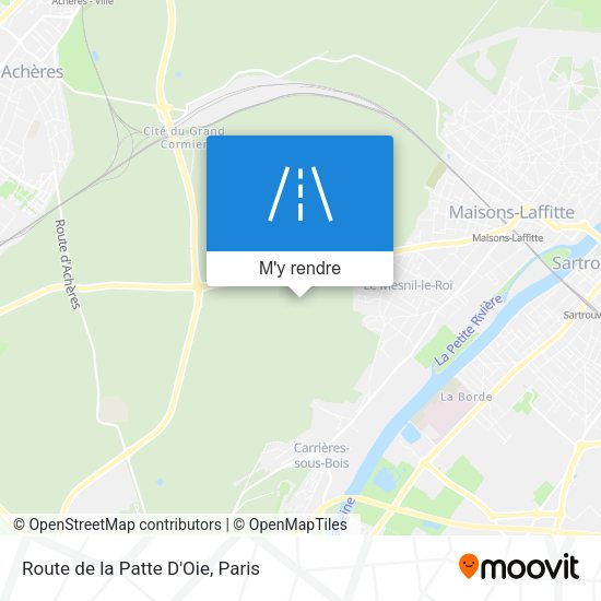 Route de la Patte D'Oie plan