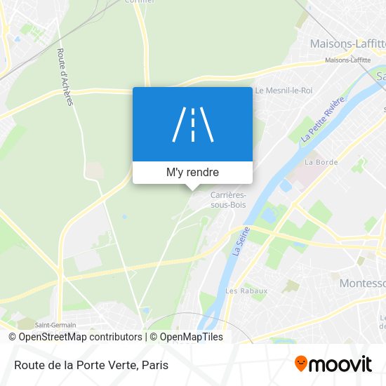 Route de la Porte Verte plan