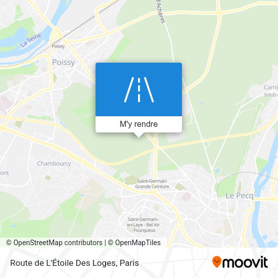 Route de L'Étoile Des Loges plan