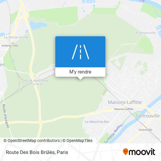 Route Des Bois Brûlés plan