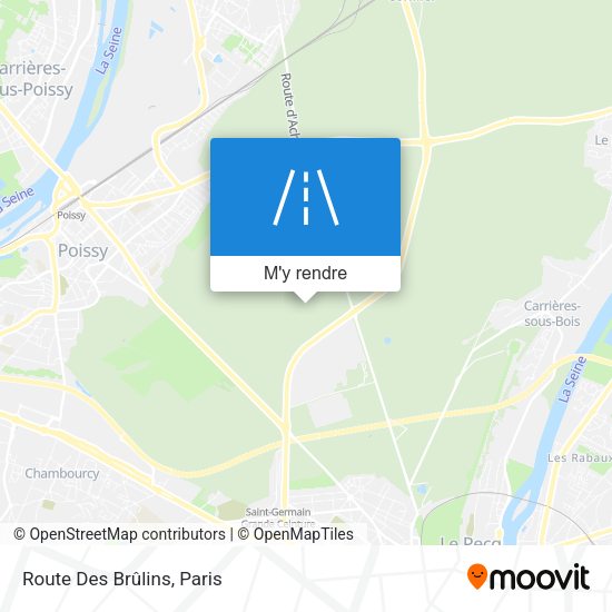 Route Des Brûlins plan