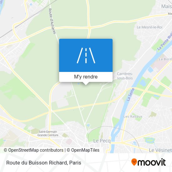 Route du Buisson Richard plan