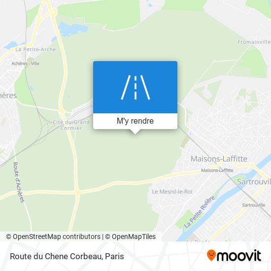Route du Chene Corbeau plan