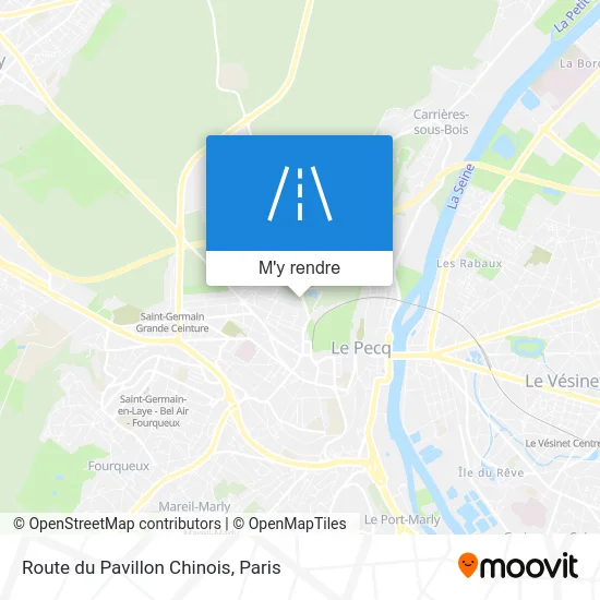 Route du Pavillon Chinois plan