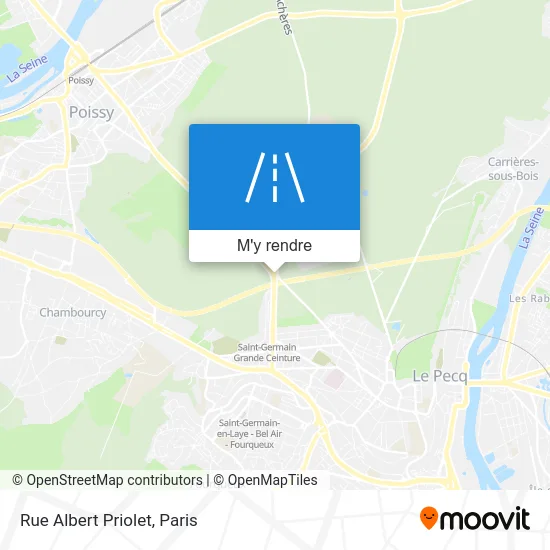 Rue Albert Priolet plan