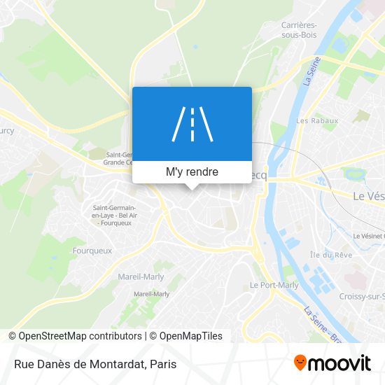 Rue Danès de Montardat plan