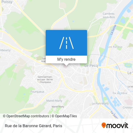 Rue de la Baronne Gérard plan