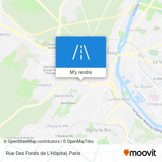 Rue Des Fonds de L'Hôpital plan