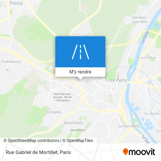 Rue Gabriel de Mortillet plan