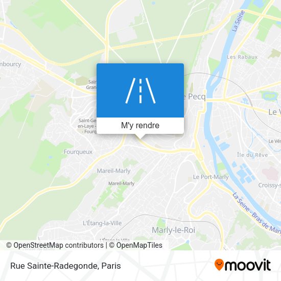 Rue Sainte-Radegonde plan