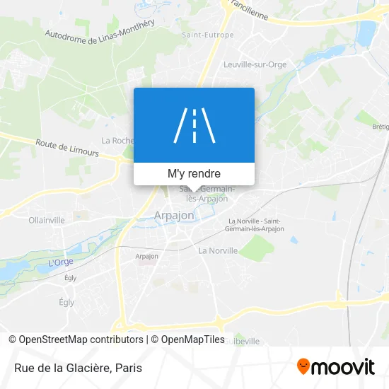 Rue de la Glacière plan