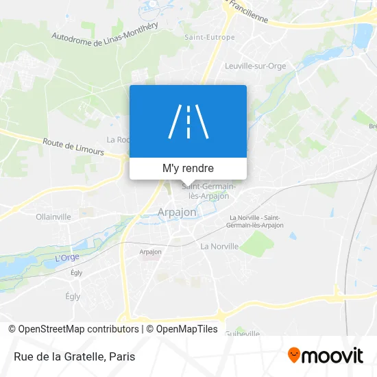 Rue de la Gratelle plan