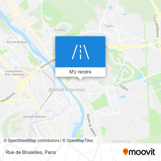 Rue de Bruxelles plan