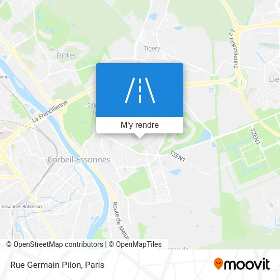 Rue Germain Pilon plan