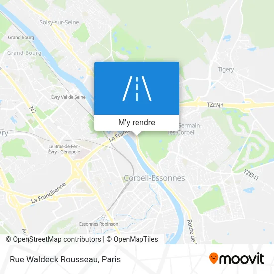 Rue Waldeck Rousseau plan