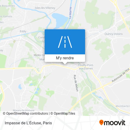 Impasse de L'Écluse plan