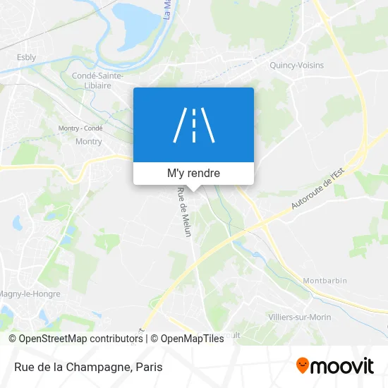 Rue de la Champagne plan