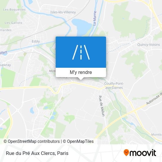 Rue du Pré Aux Clercs plan