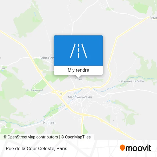 Rue de la Cour Céleste plan