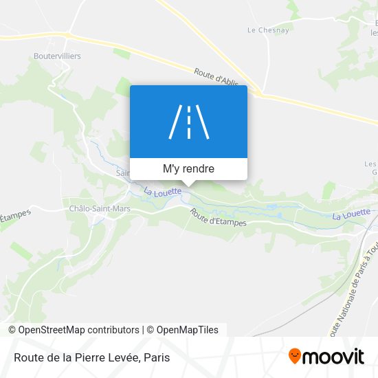 Route de la Pierre Levée plan