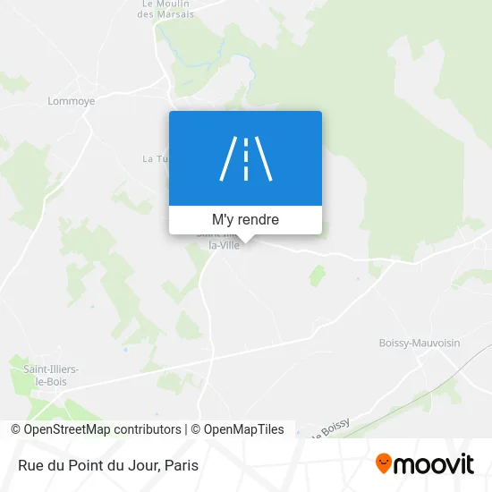 Rue du Point du Jour plan