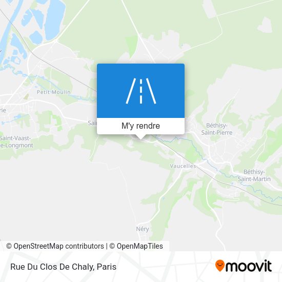 Rue Du Clos De Chaly plan