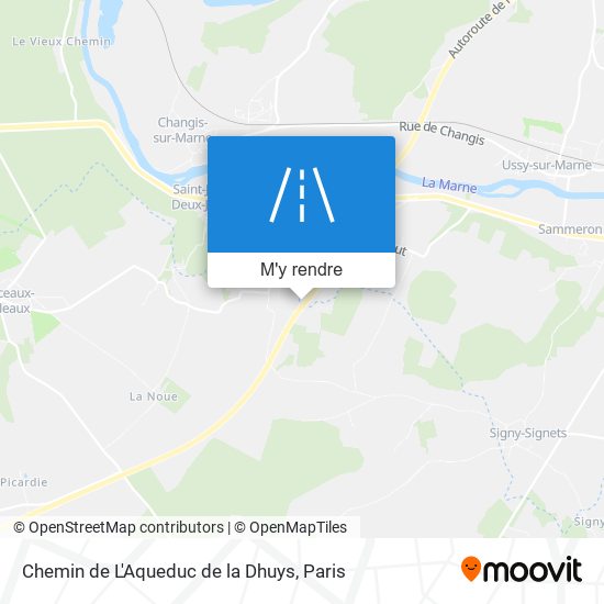 Chemin De L'Aqueduc De La Dhuys plan