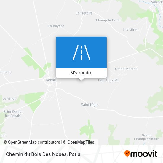 Chemin du Bois Des Noues plan