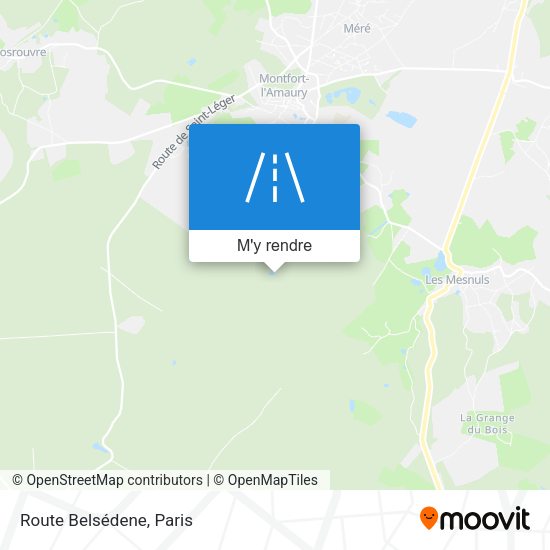 Route Belsédene plan