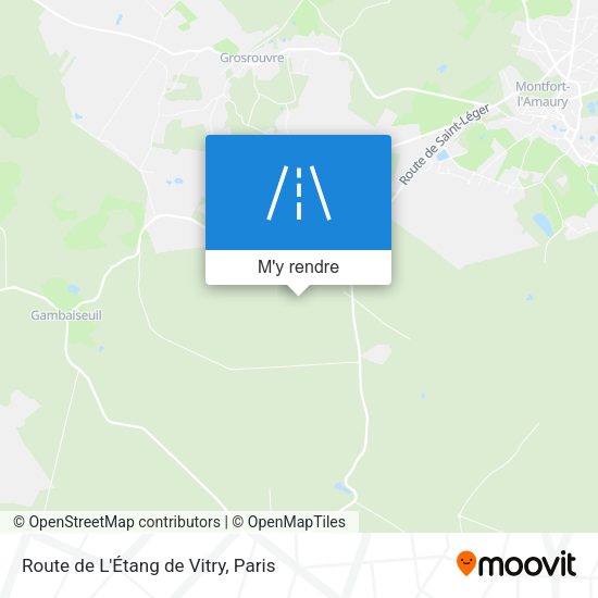 Route De L'Étang De Vitry plan