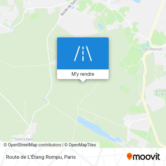 Route de L'Étang Rompu plan