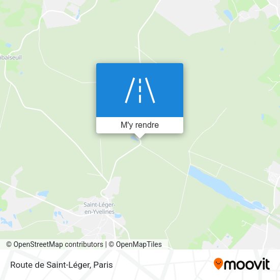 Route de Saint-Léger plan