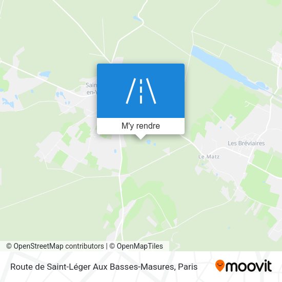 Route De Saint-Léger Aux Basses-Masures plan