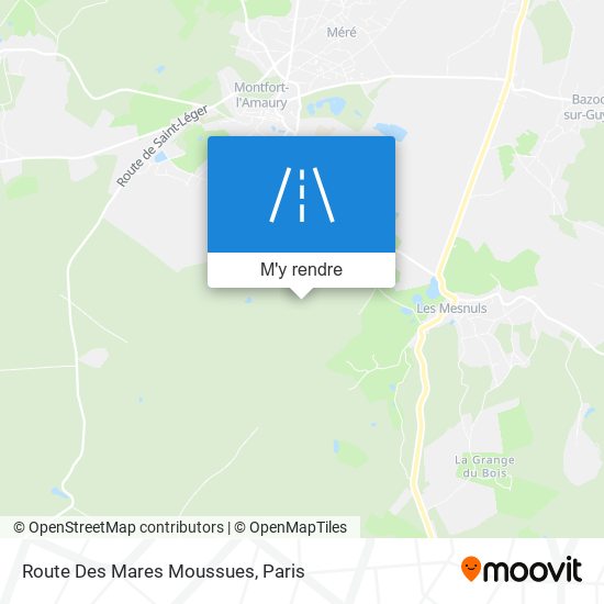 Route Des Mares Moussues plan