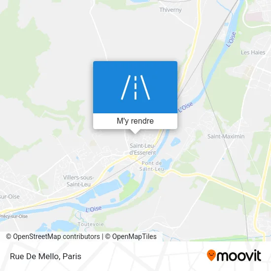Rue De Mello plan