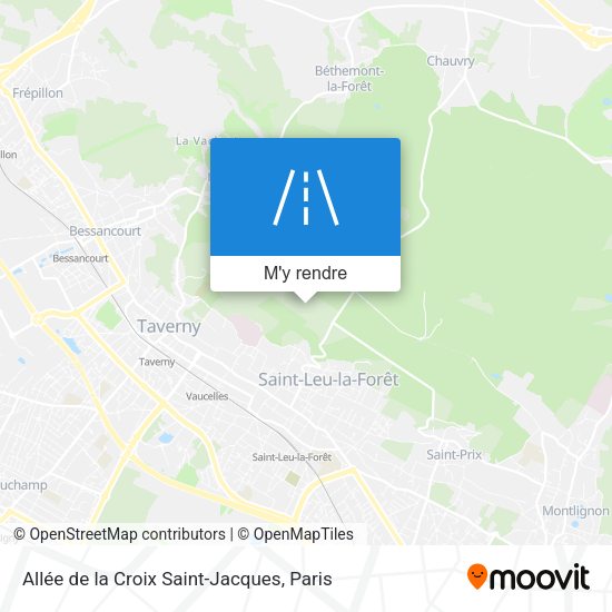 Allée de la Croix Saint-Jacques plan